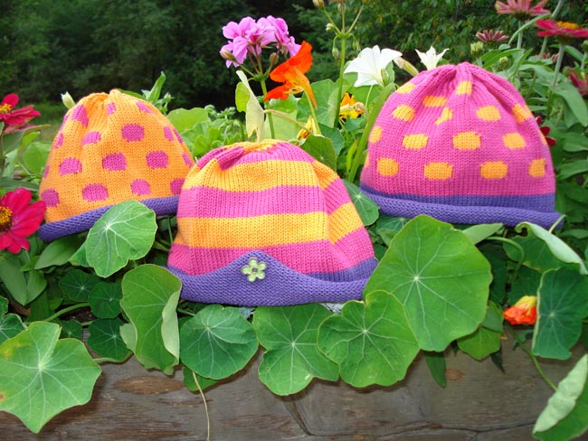 Kids cotton hat - brights
